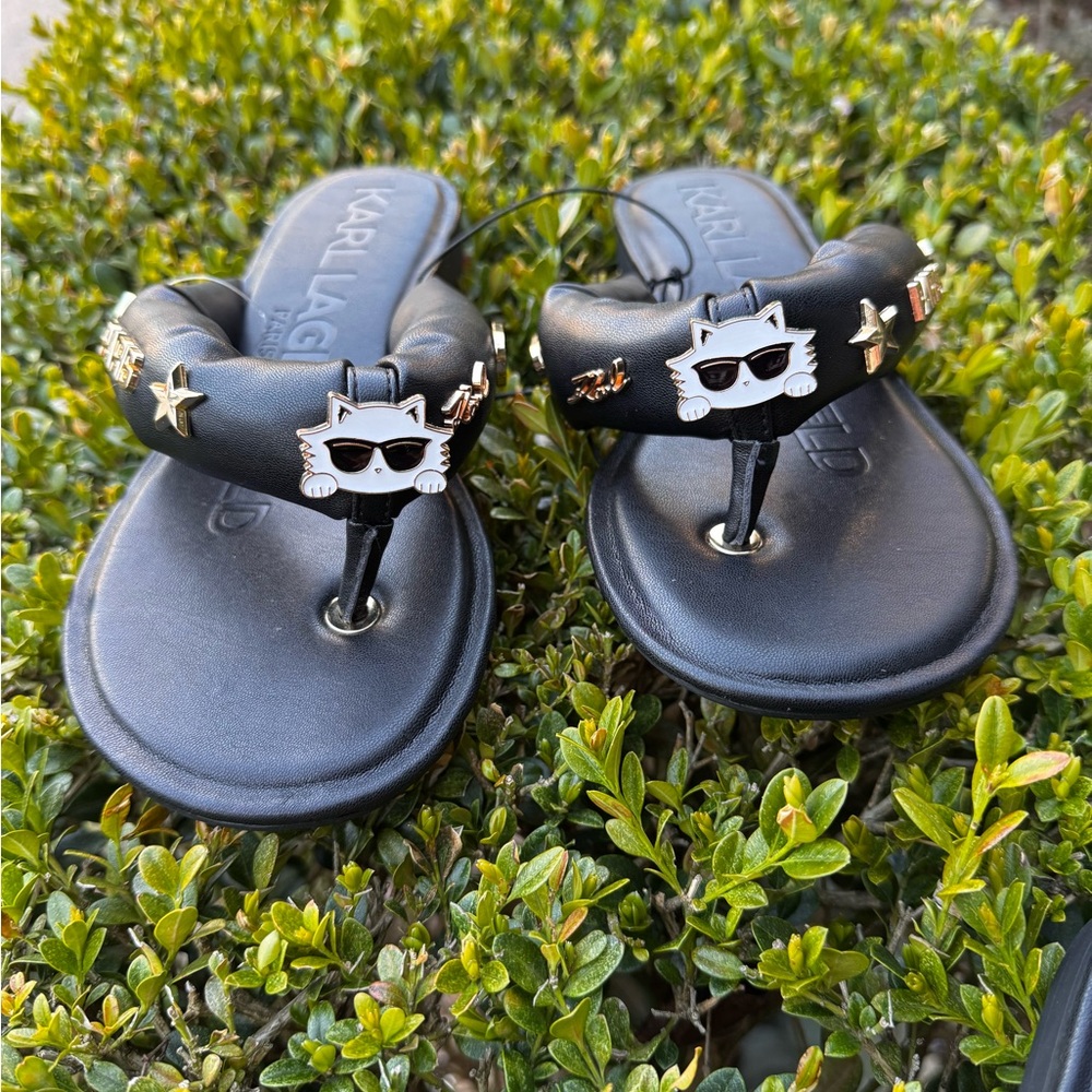 Karl Lagerfeld woman Black Cat Sandals